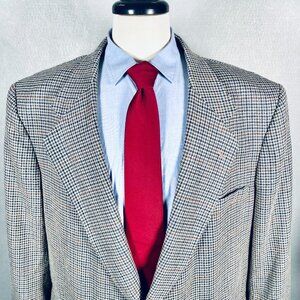 Men's Houndstooth Blazer - Black and White